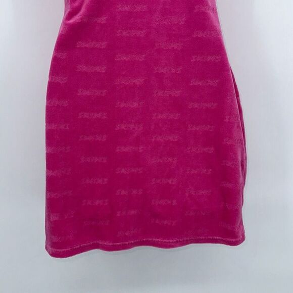 Skims Terry Cloth Pink Spell Out Dress Sz S - Picture 6 of 8